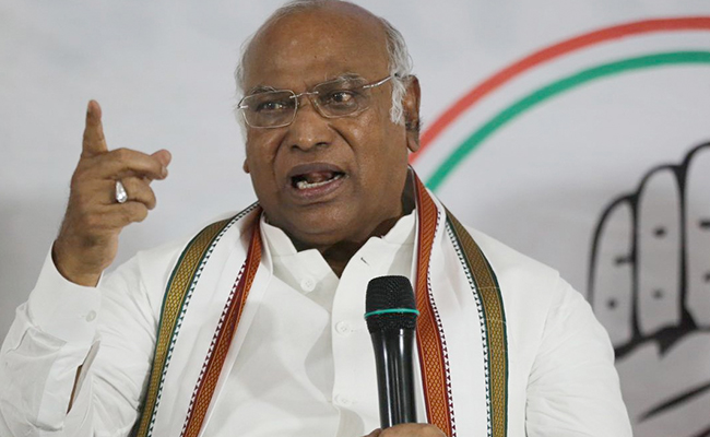 Congress president Mallikarjun Kharge