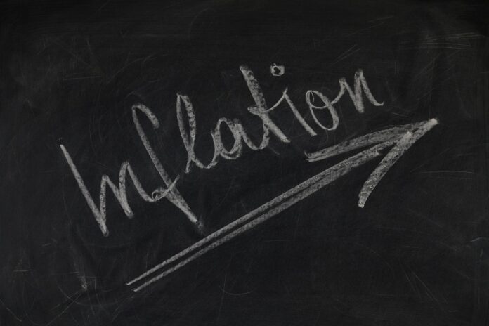 board written on inflation