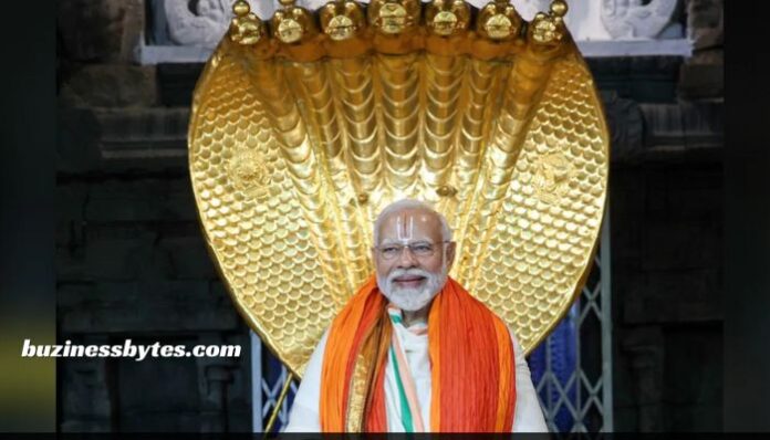 Prime Minister Modi's Spiritual Visits Sri Venkateswara Swamy Temple in Tirupati, Andhra Pradesh