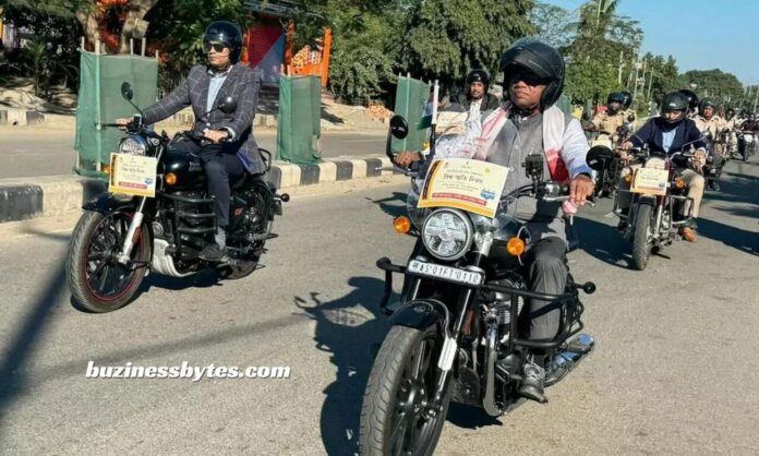 Riding for Safety: Assam Transport Minister take part in Road Safety Bike Rally.