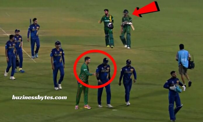 Sri Lanka and Bangladesh players refuse to shake hands after 'timed out' row.