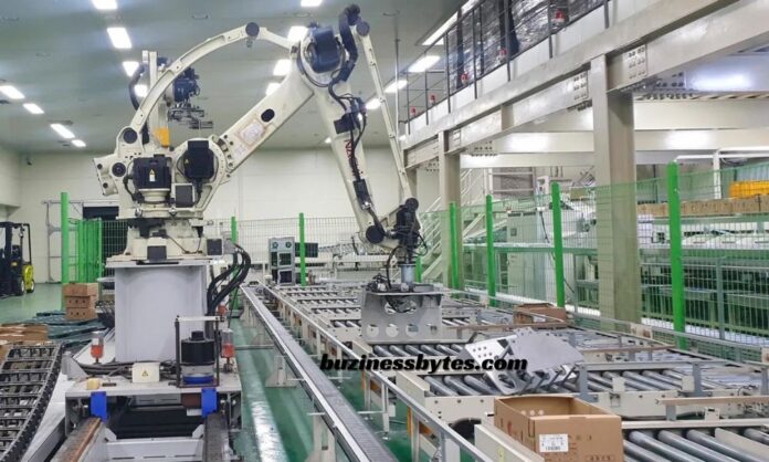 A robot in a factory pushes a man to death after mistaking him for a box of vegetables.