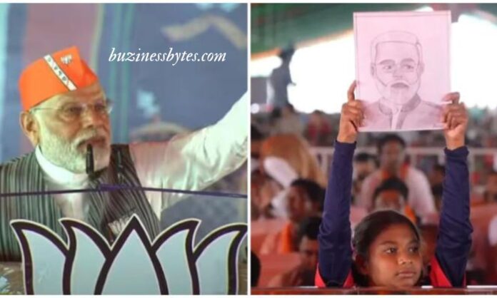When PM Modi responds kindly to a young child who carried his sketch to a rally in Kanker, Chhattisgarh, I will write to you.