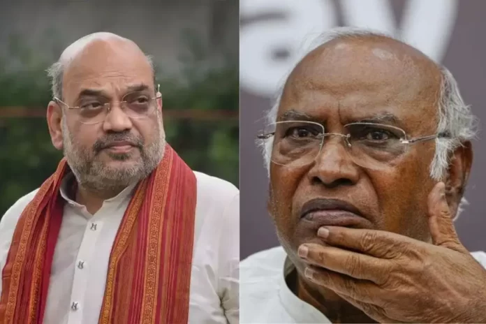 Amit Shah and Mallikarjun Kharge