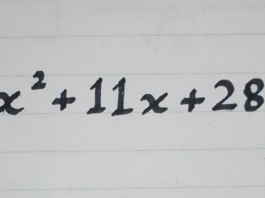 x² - 11x + 28 = 0