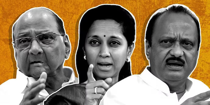 Sharad Pawar, Supriya Sule and Ajit pawar