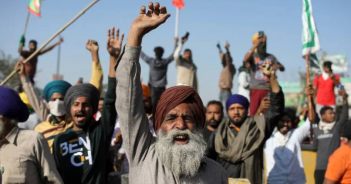 Farmers protest