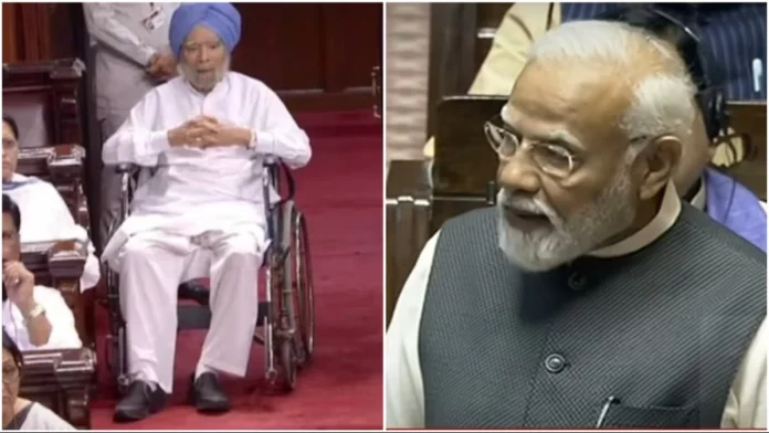 Manmohan Singh - Narendra Modi
