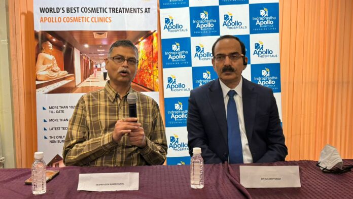 Indraprastha Apollo Hospitals address a conference in Meerut